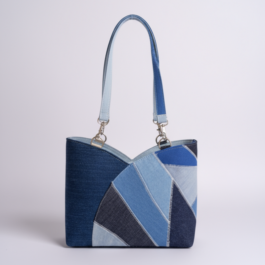 Cartera Sandy – Azul Boreal Doble diseño