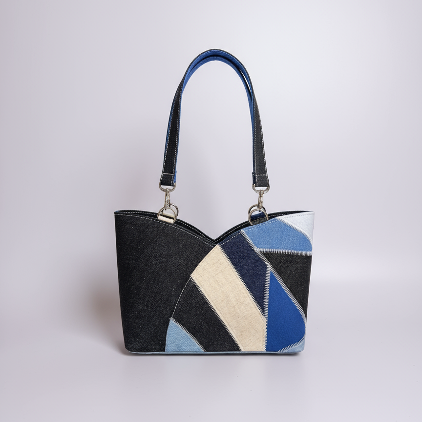 Cartera Sandy – Mareas Indigo Doble diseño