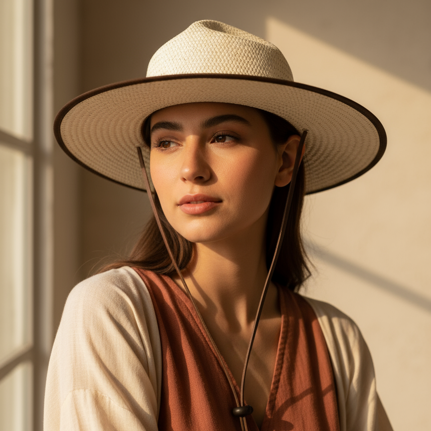 Sombrero Cuatro Pedradas en Toquilla Natural