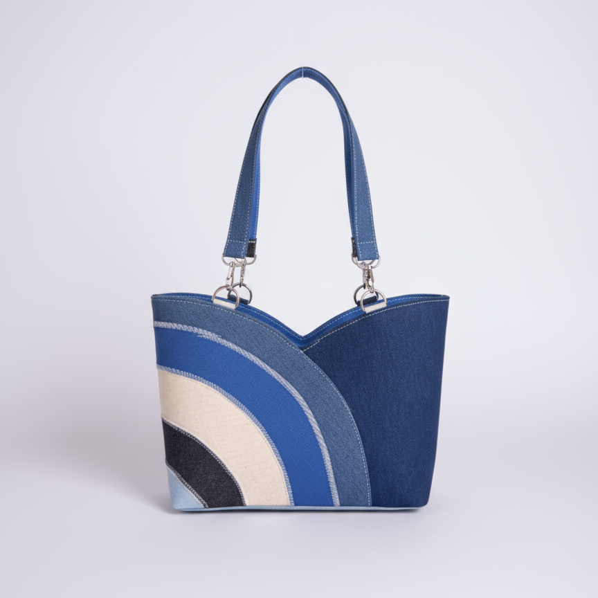 Cartera Sandy – Mareas Indigo Doble diseño