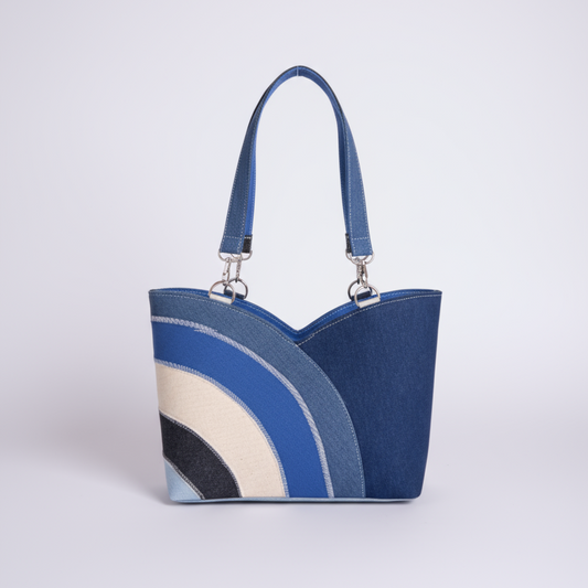 Cartera Sandy – Mareas Indigo Doble diseño